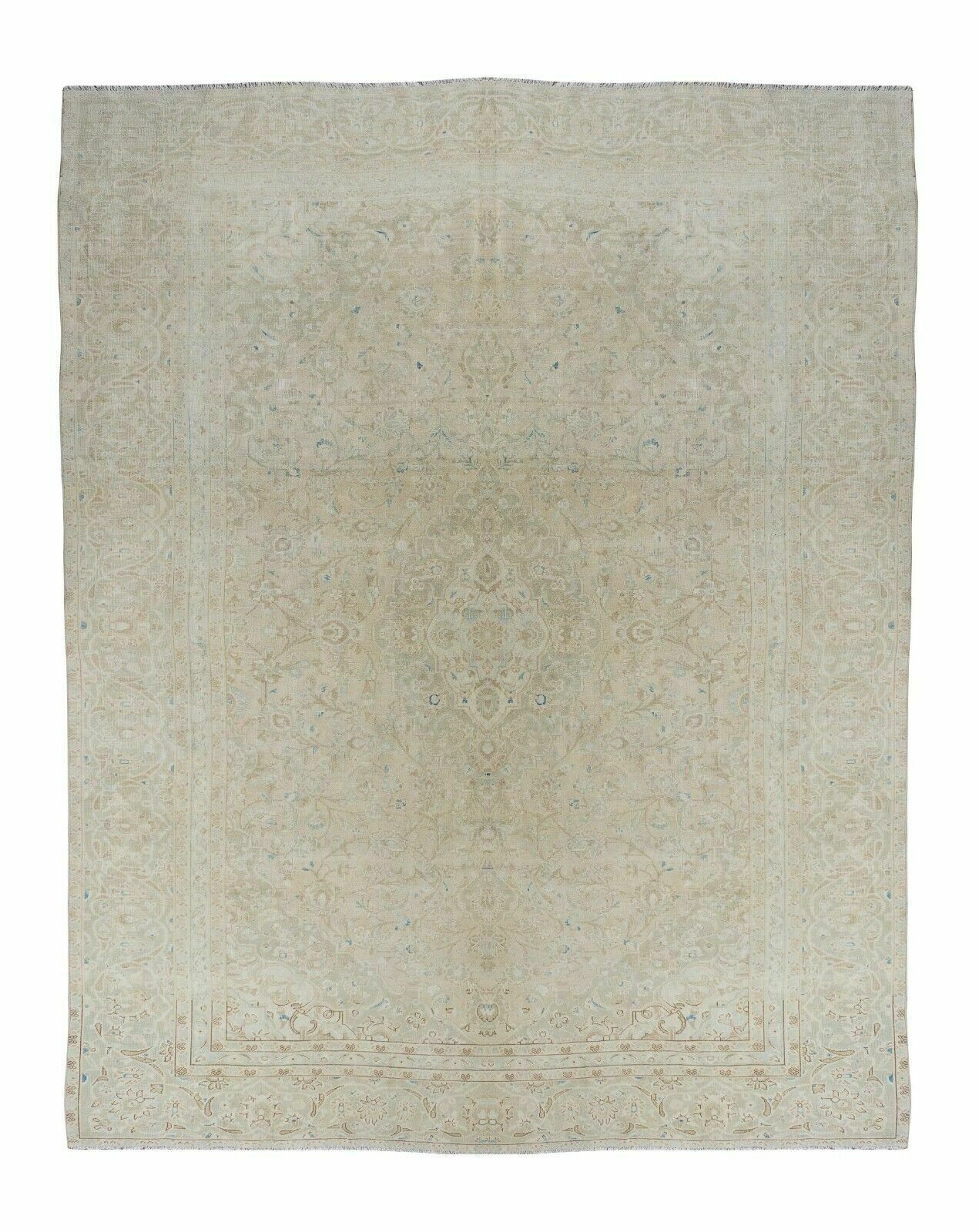 Antique Washed Turkish Rug, Hand Knotted Vintage One Of A Kind Carpet