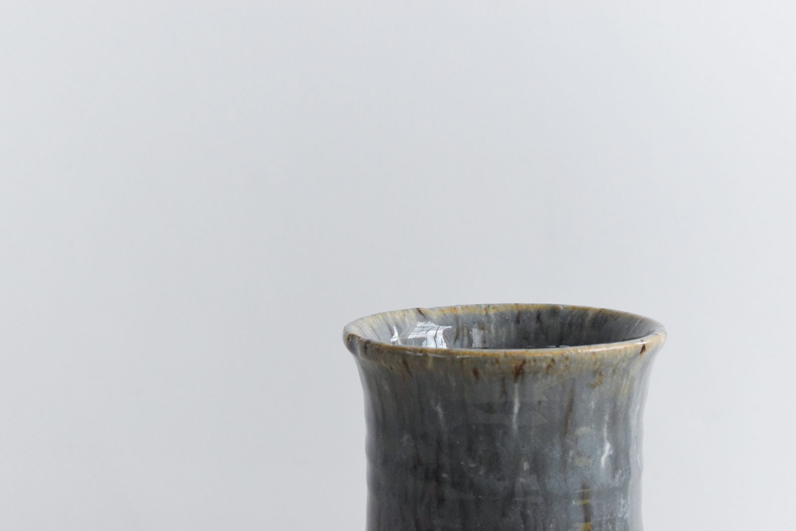 Vintage Studio Pottery Grey Glazed Vase By Youghal Pottery Of Ireland photo 50.0