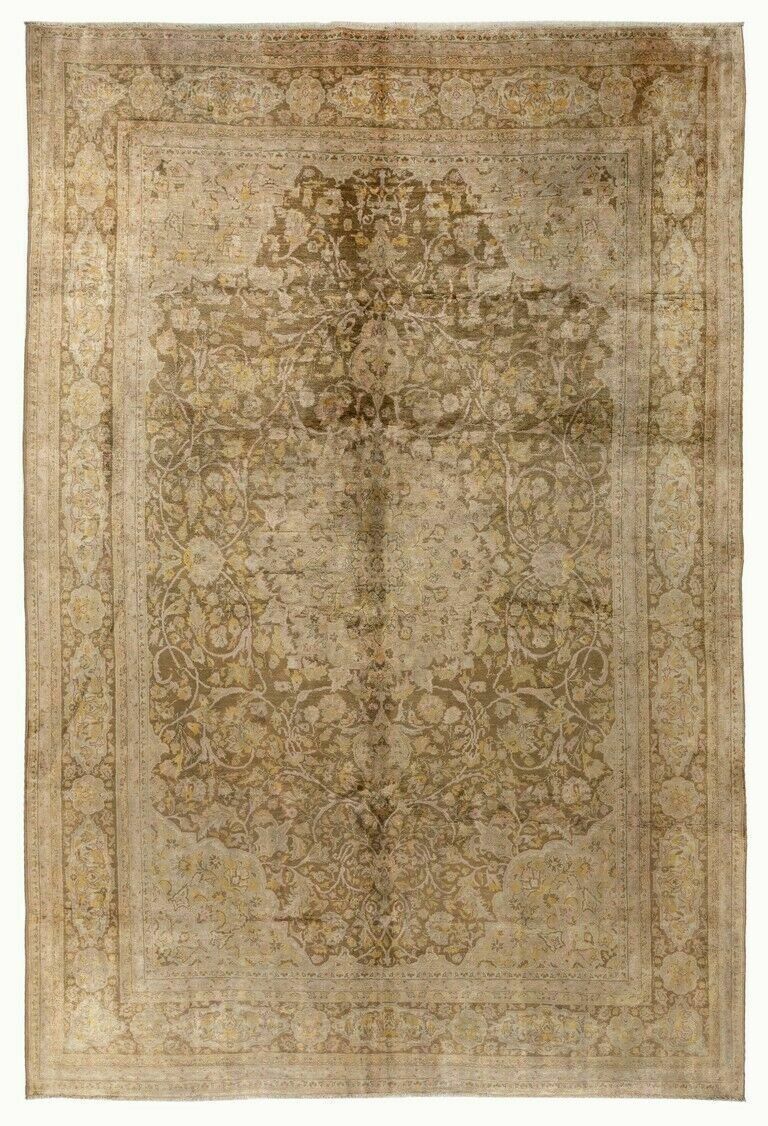 7.9x10.6 Ft Semi Antique Turkish Sivas Rug In Soft Colors, Velvety Wool Pile