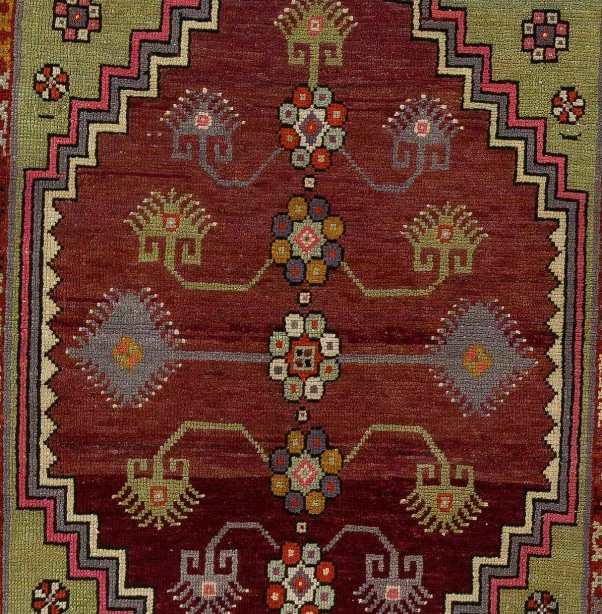 3.7x5 Ft Fantastic Vintage Turkish Dazkiri Village Rug, One Of A Kind photo Textiles