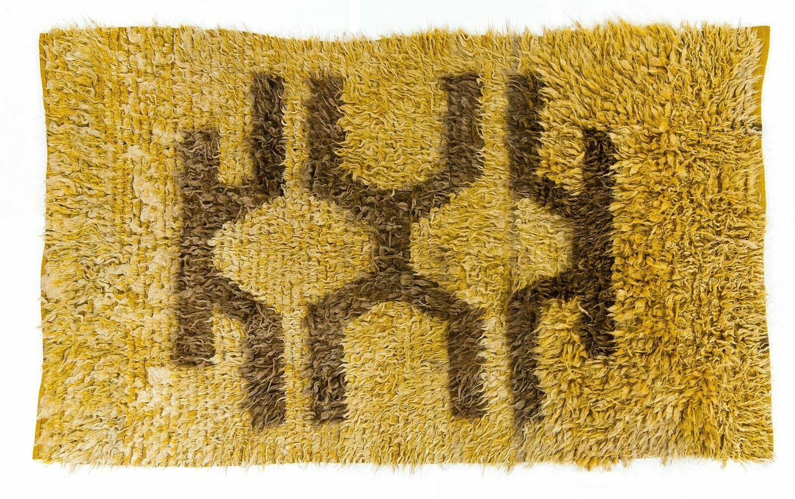 6x9.6 Ft Vintage Angora Mohair Tulu Rug photo 1034.0