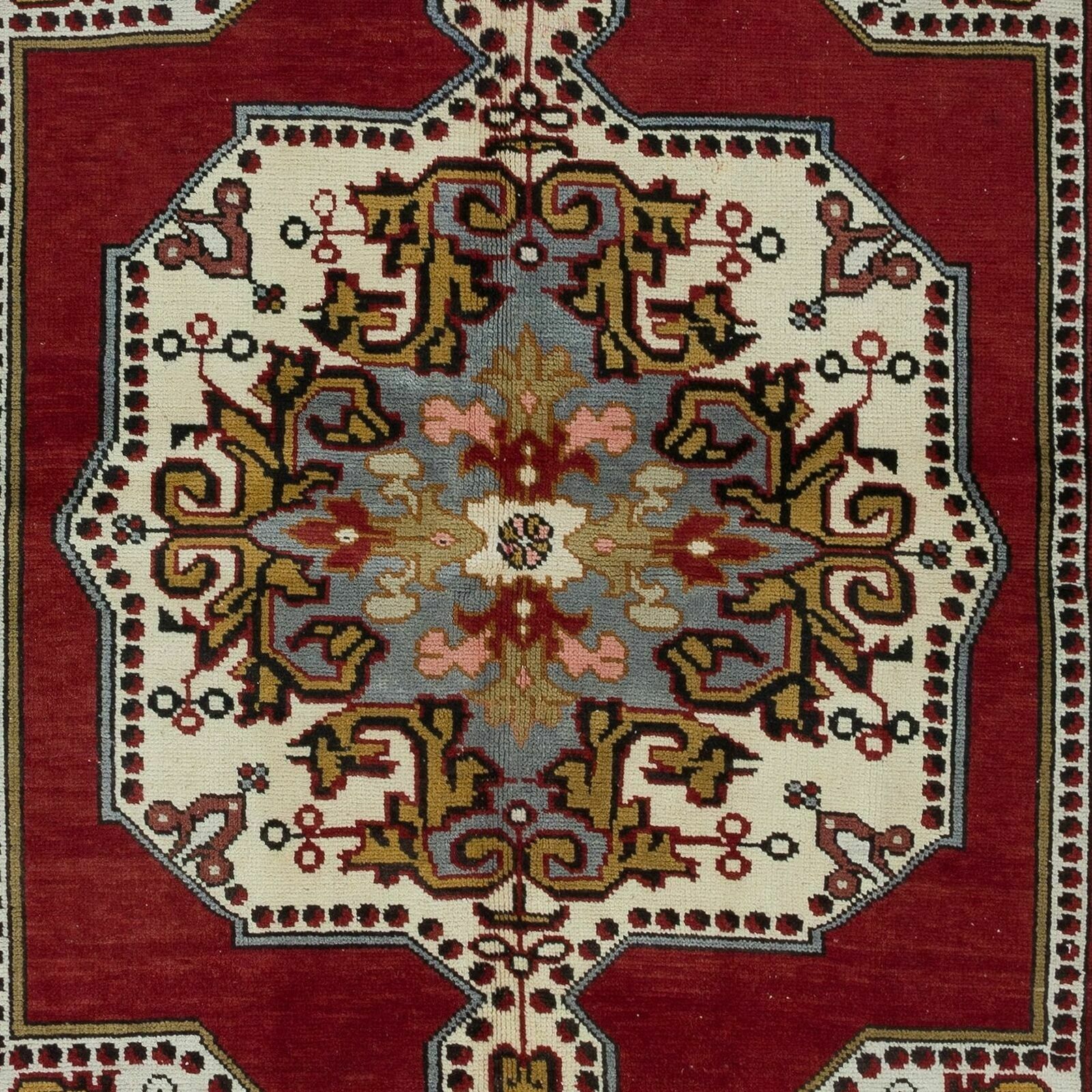 4.6x8 Ft Traditional Oriental Rug In Burgundy Red, Handmade Turkish Carpet photo 662.0