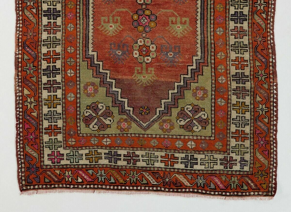 3.4x5 Ft Semi Antique Turkish Dazkiri Village Rug, A Joyful Collectors Carpet photo for sale
