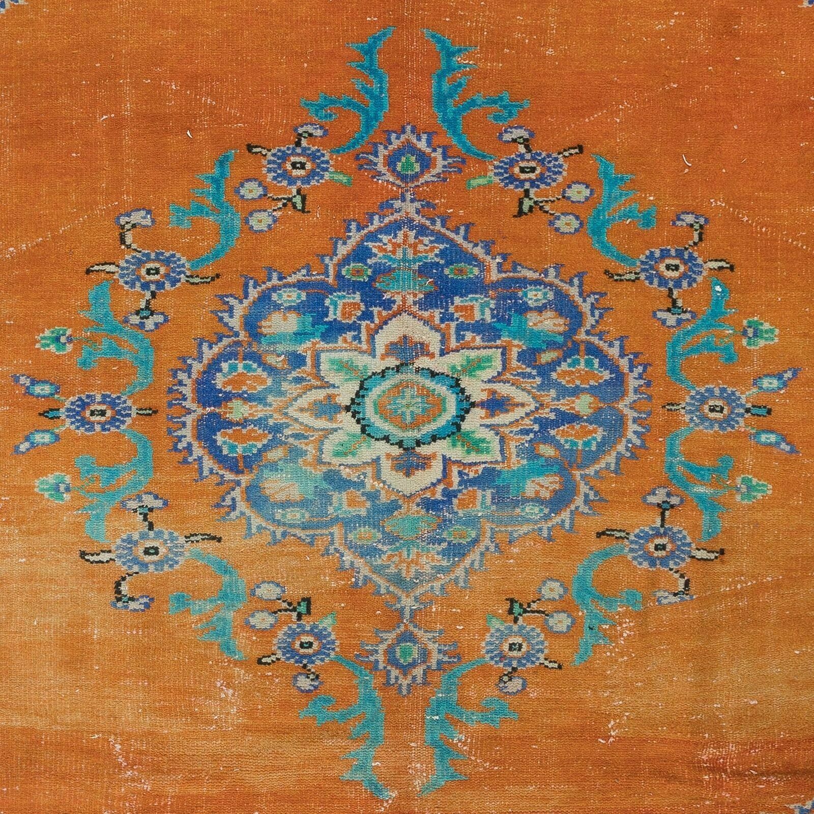 6.8x10 Ft Vintage Oriental Rug, Ca 1960, Handmade Turkish Tribal Carpet photo 1099.0