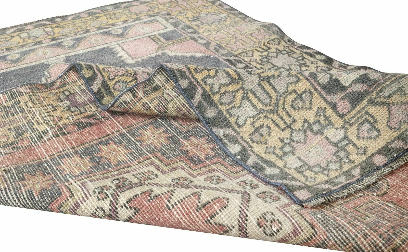 Hand Knotted Vintage Anatolian Village Rug, Soft Wool Pile photo for sale