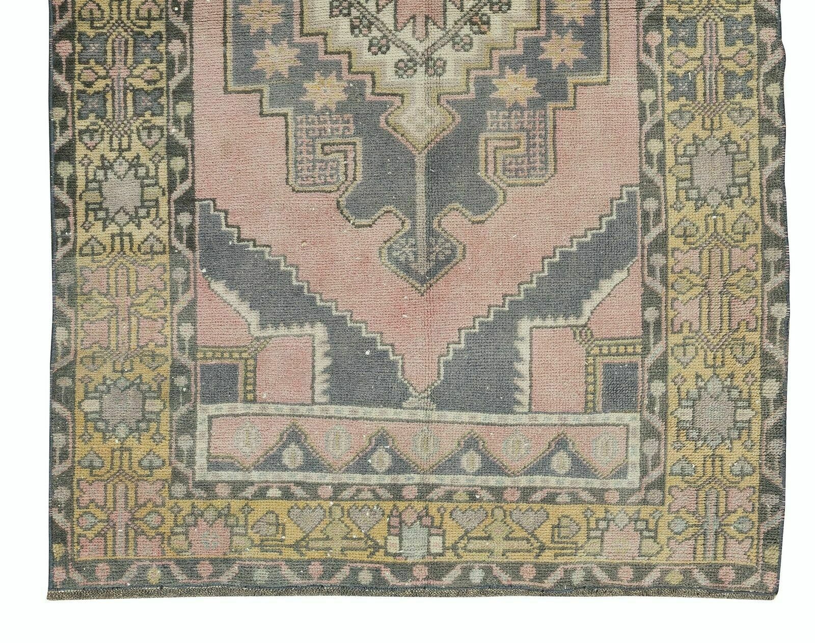 Hand Knotted Vintage Anatolian Village Rug, Soft Wool Pile photo 246.0