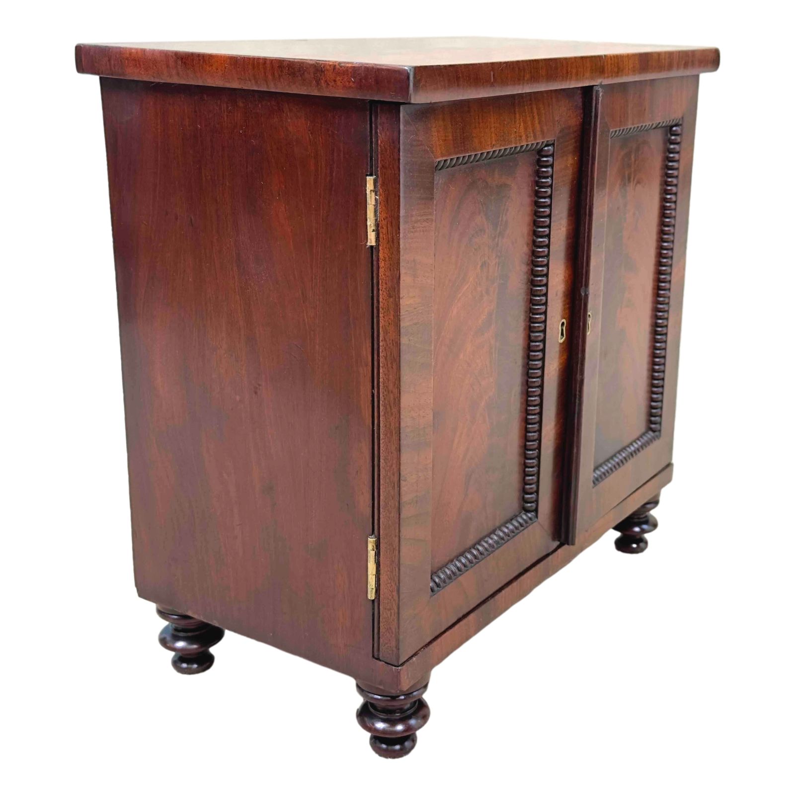Regency Mahogany Miniature Cabinet (England, Circa 1820) photo vintage