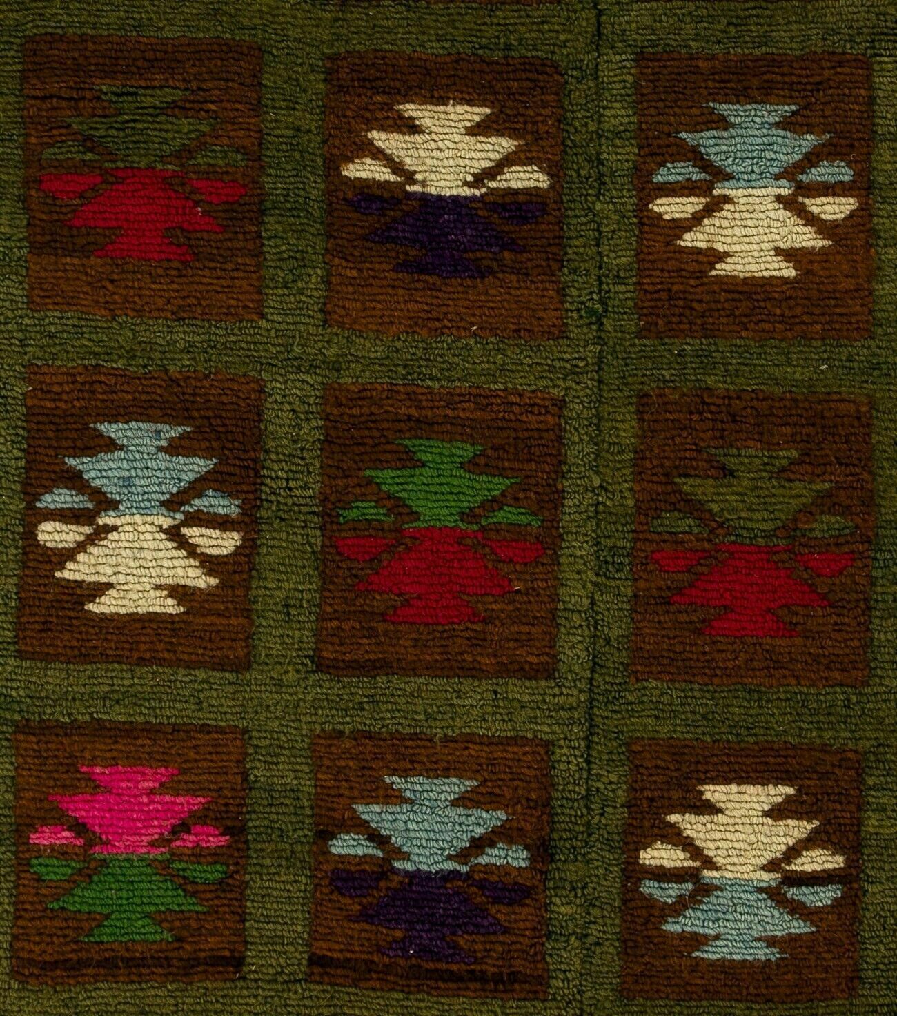 3.8x5.6 Ft One Of Kind Vintage Tulu Rug, Circa 1970 photo Textiles
