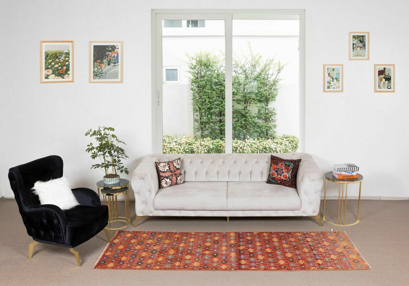 3.2x9.2 Ft Handmade Vintage Turkish Runner Rug For Hallway Decor photo furniture