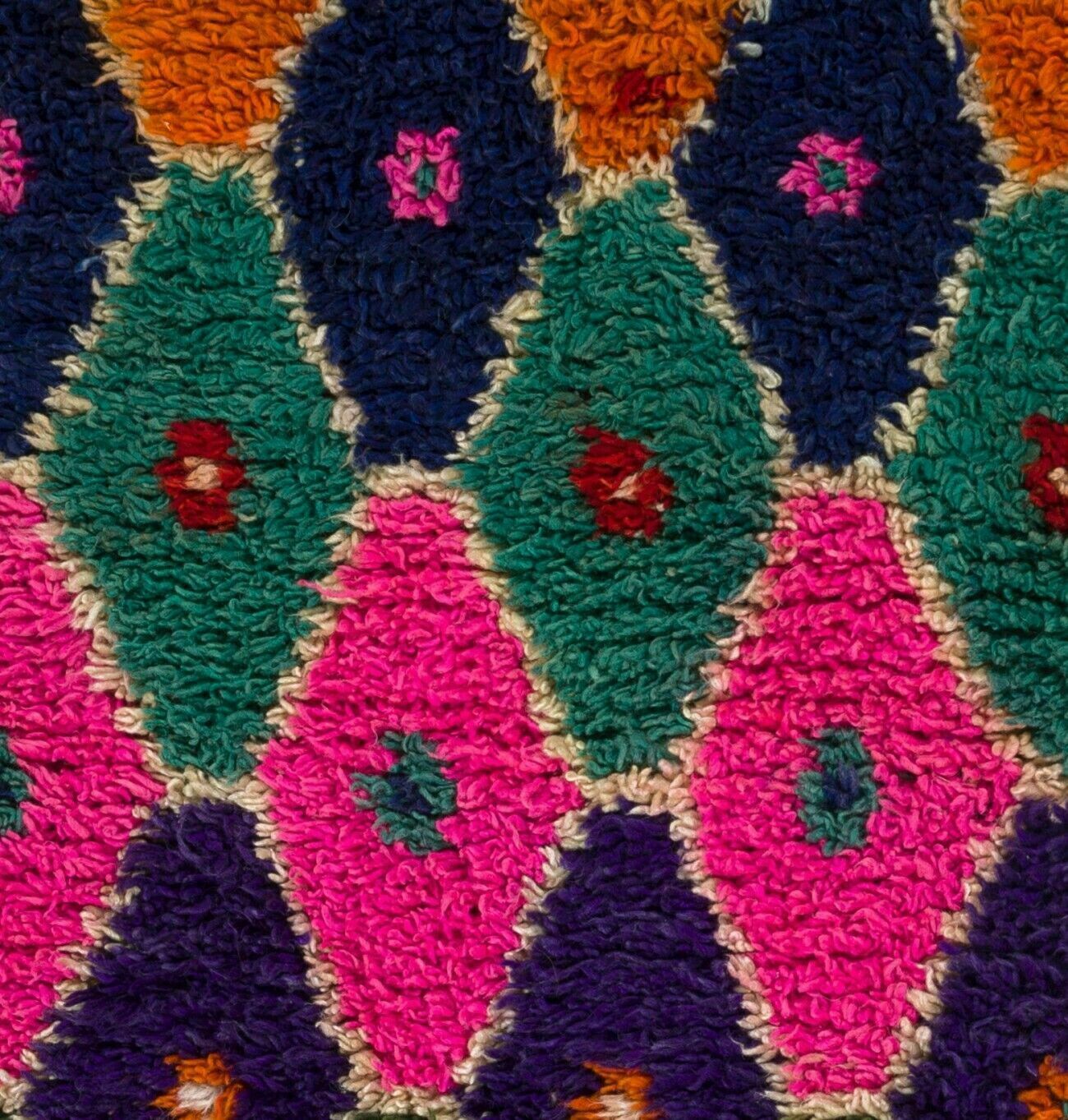 3.3x5.3 Ft Colorful Bohemian Tulu Rug photo Textiles