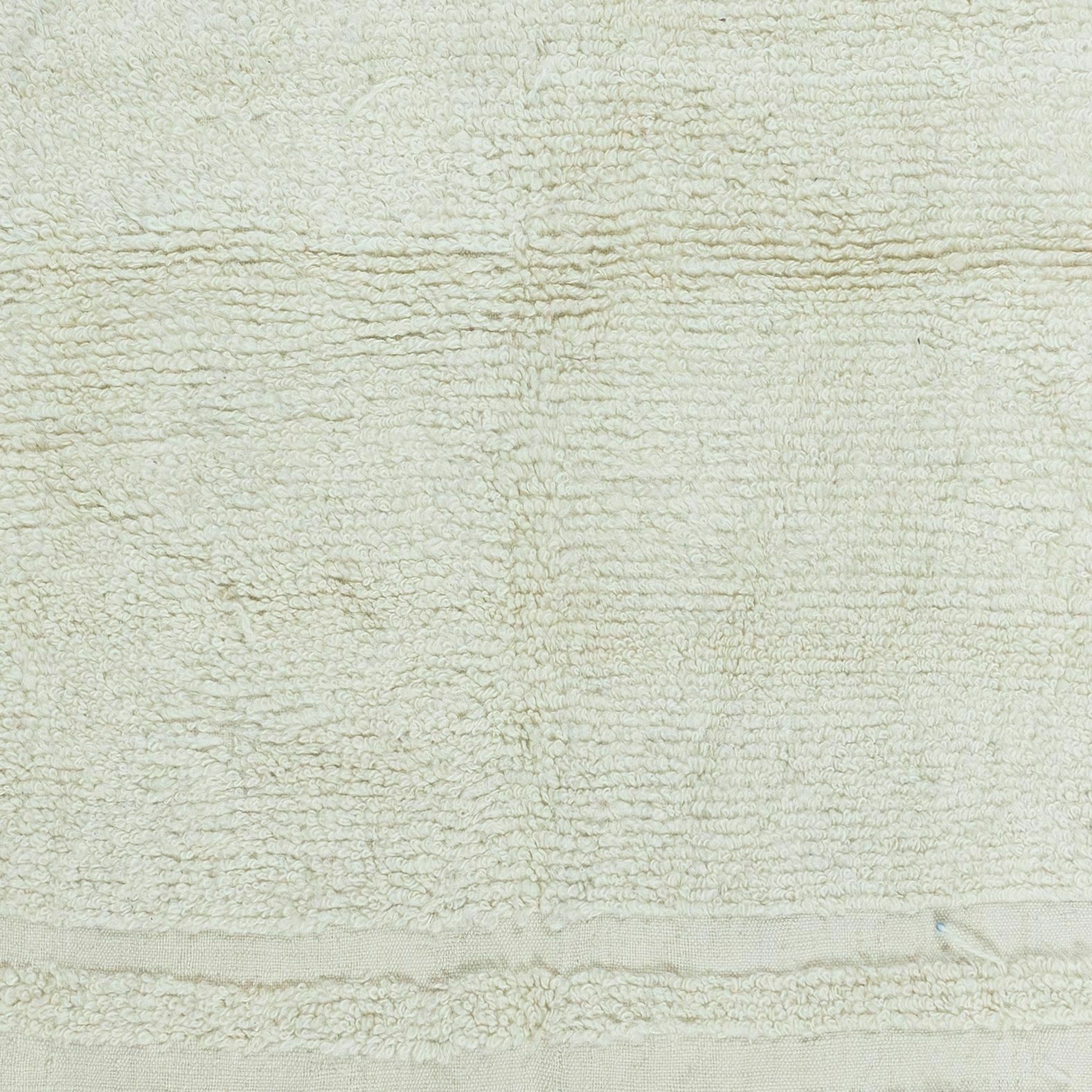 3.7x3.8 Ft Late 20th Century Minimalist Anatolian "Tulu" Rug, 100% Natural Wool photo 173.0