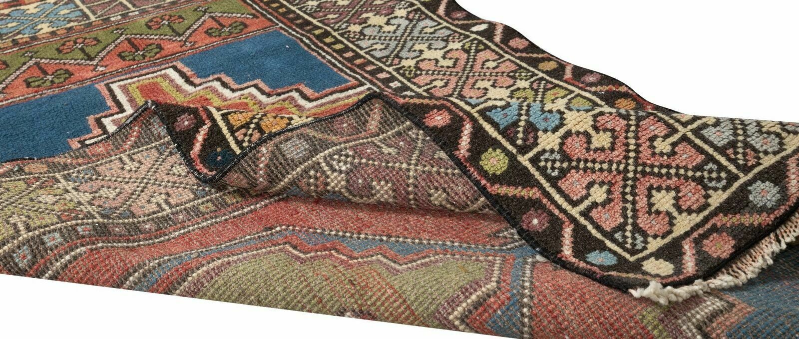 3x5.6 Ft Handmade Anatolian Oriental Carpet, Decorative Tribal Style Vintage Rug photo for sale