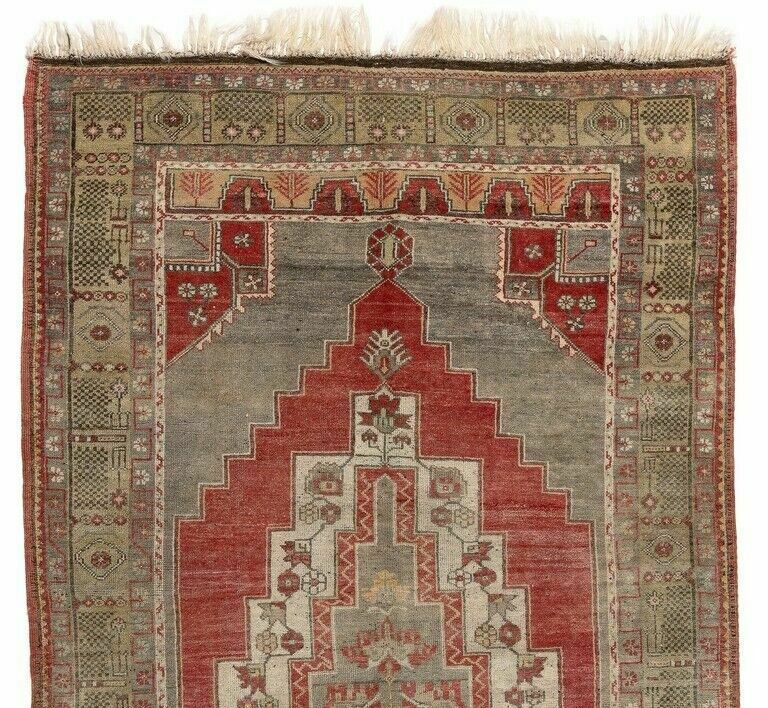 5.3x9.4 Ft Mid Century Handmade Anatolian Area Rug With Tribal Style, Circa 1950 photo furniture