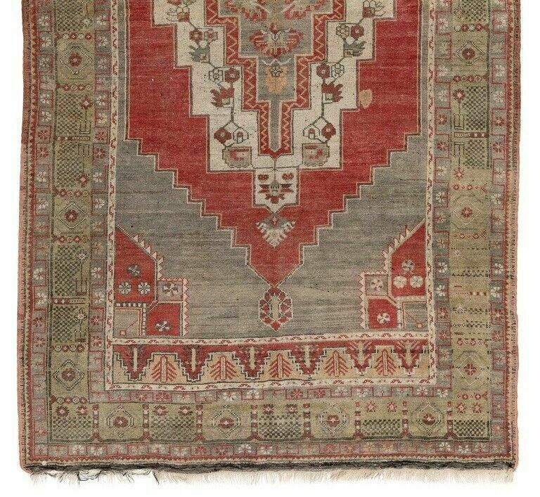 5.3x9.4 Ft Mid Century Handmade Anatolian Area Rug With Tribal Style, Circa 1950 photo Textiles
