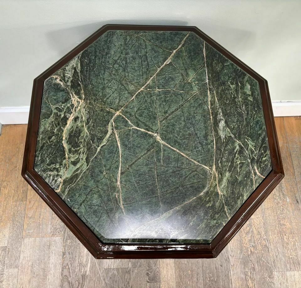 Antique French Mahogany Marble Top Gueridon Side Table, Louis XVI French Empire Style photo 850.0