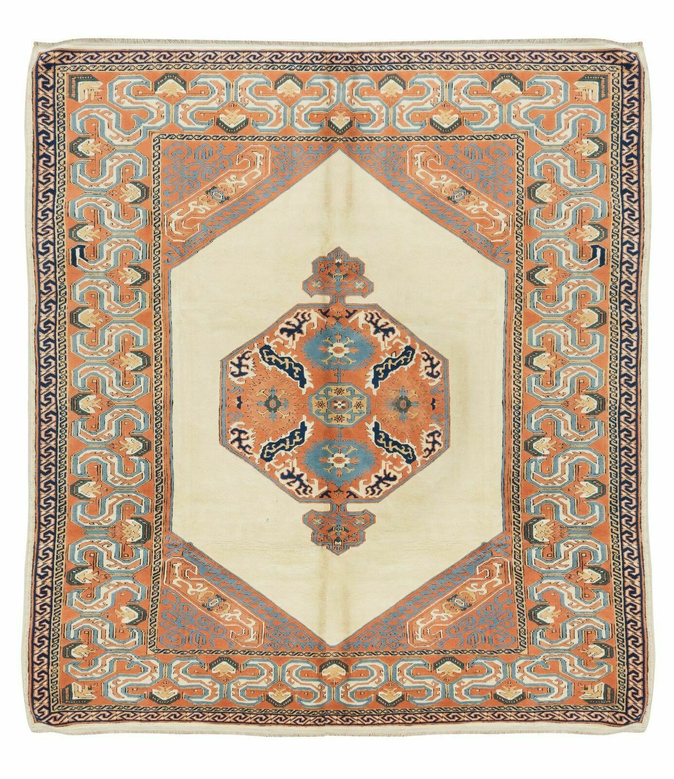 Tapis turc unique, traditionnel, fait main, début du XXe siècle, 2,53 x 2,99 m