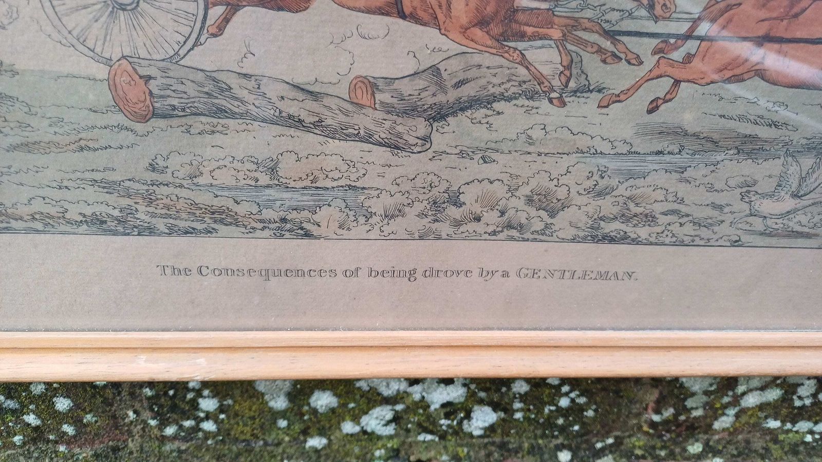 The Comforts & Consequences Of Being Drove Like A Gentleman Drawn By Henry Alken Early 1800s, Published By Fuller, Hand Painted, Van Dorp Co photo buy
