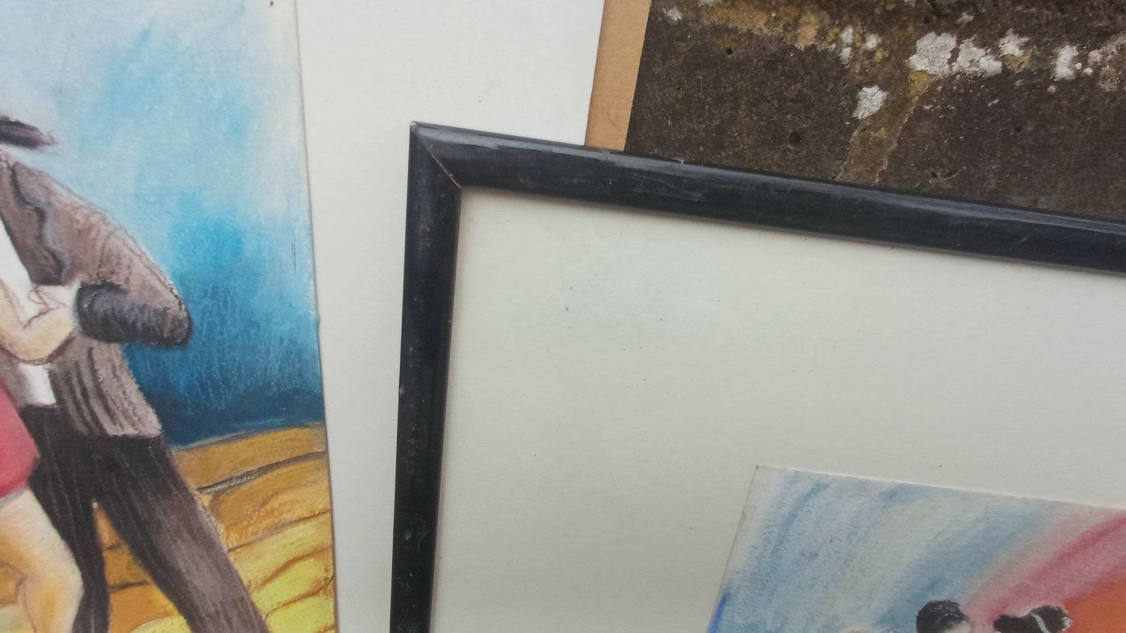 Quirky Spanish Dancers Set Of Three Original Signed Pastel Paintings By Corinne Brenner. photo 55.0