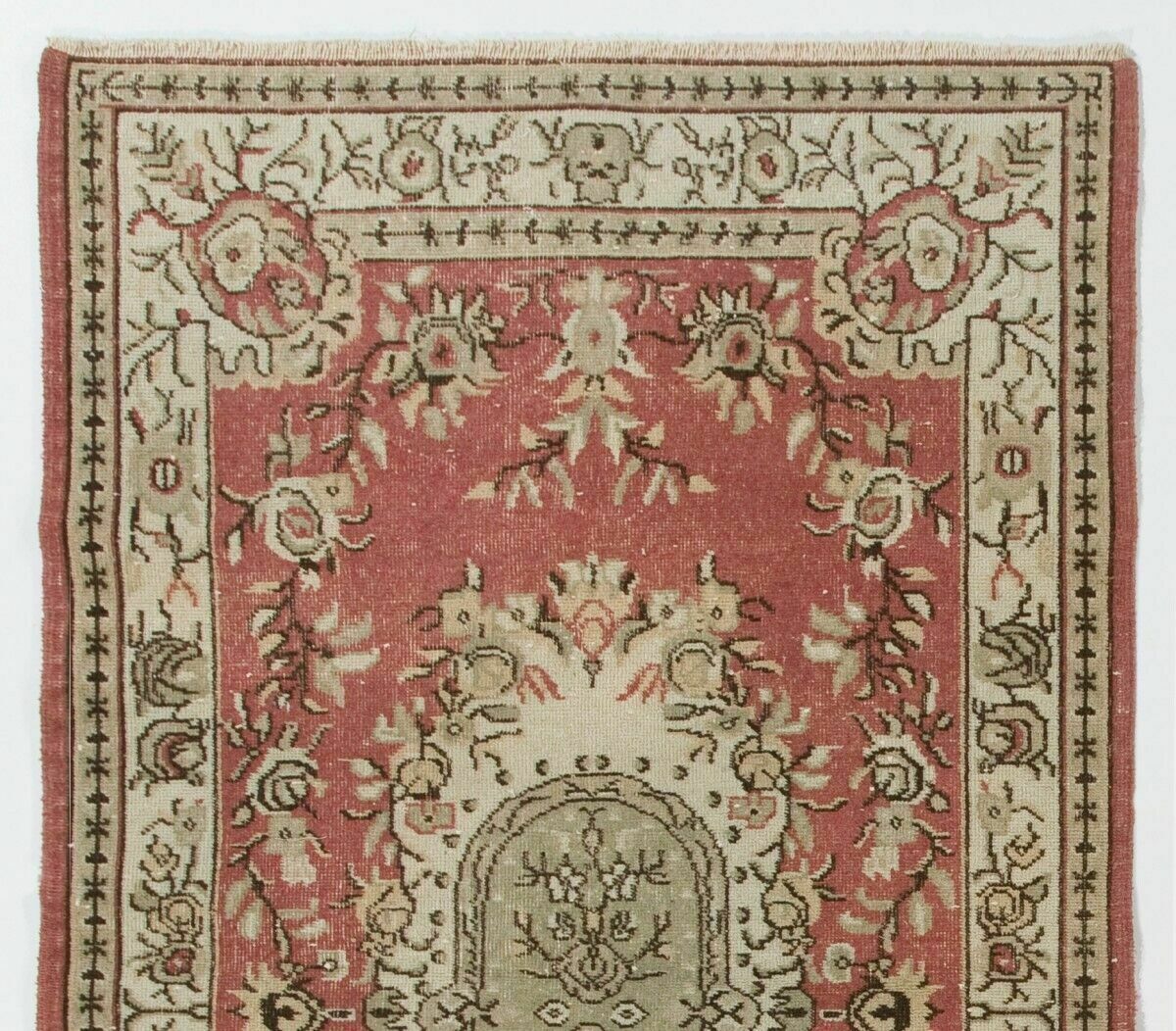 Vintage Anatolian Village Rug, Traditional Wool Oriental Rug photo furniture