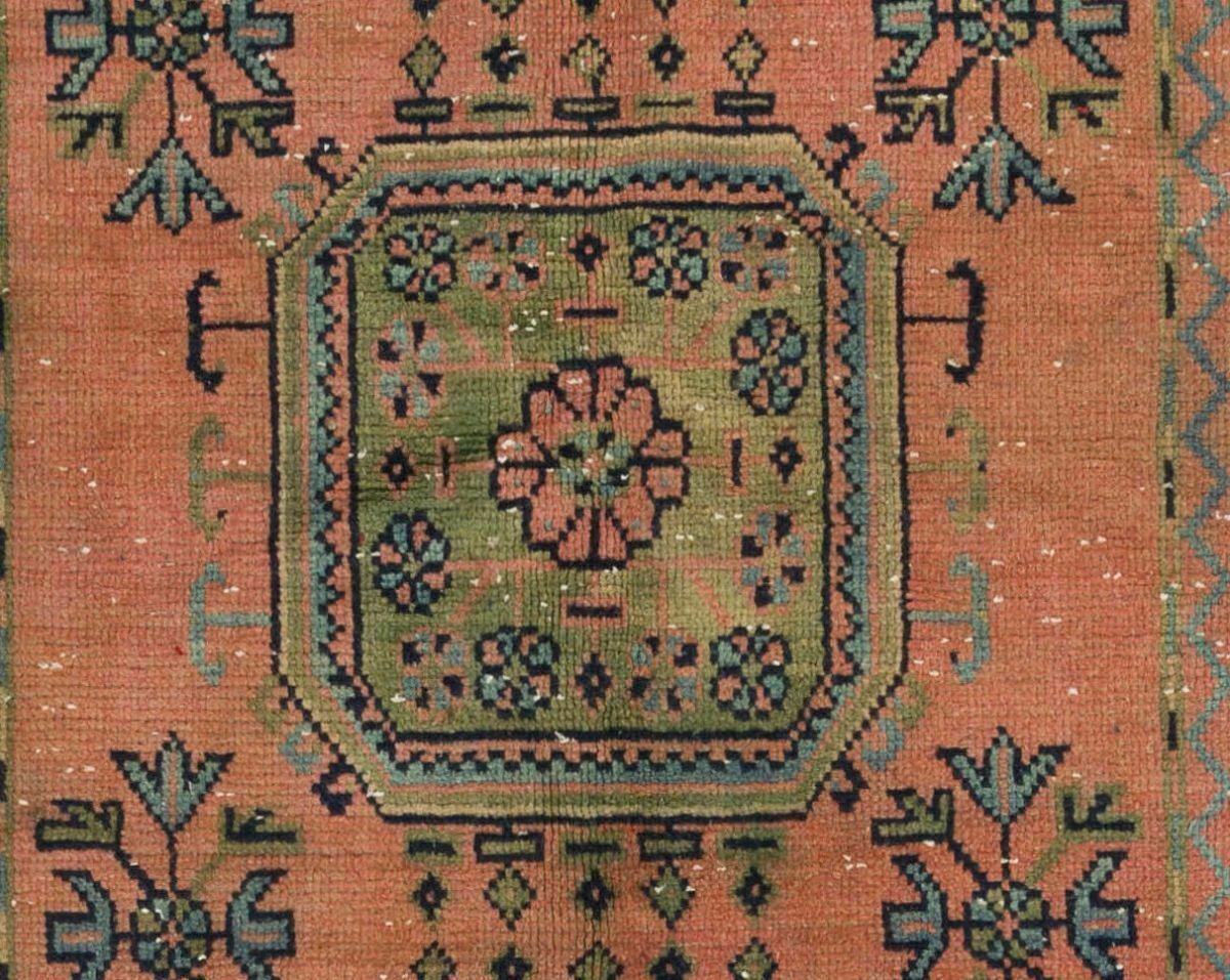 One Of A Kind Vintage Handmade Turkish Village Runner Rug For Hallway photo Textiles