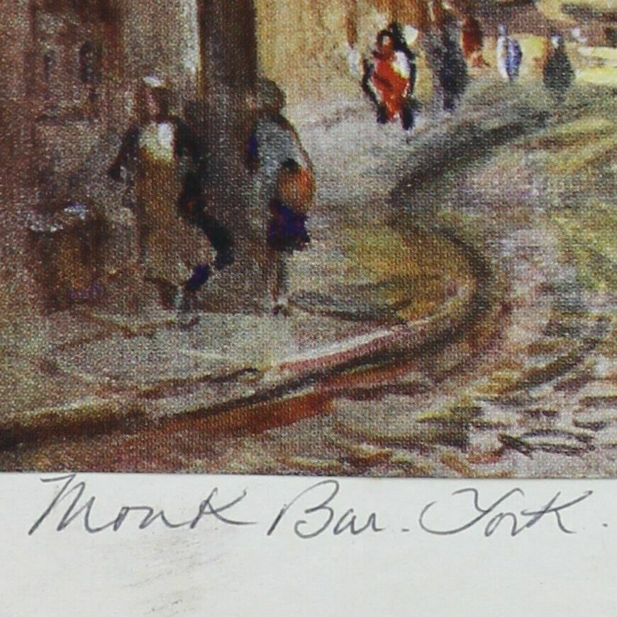 3 Prints Of York By Peter Stretton. The Shambles, High Petergate And Monk Bar. photo vintage