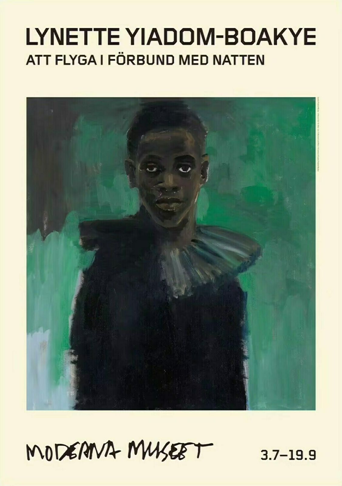 Original Lynette Yiadom Boakye Exhibition Poster   A Passion Like No Other   Stunning Original Museum Print
