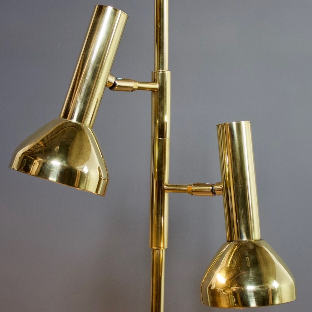 1960s Cosack Brass Floor Lamp, Vintage photo furniture
