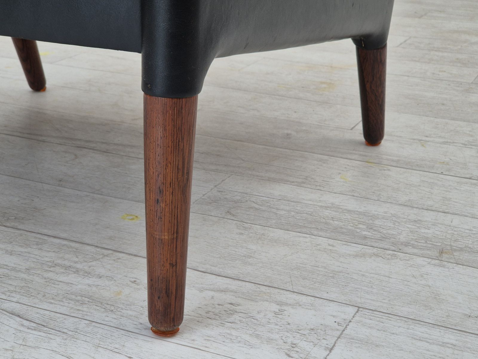 1960s, Danish Design By Kurt østervig, Lounge Chair Model 55, Leather, Rosewood Legs, Original Condition. photo buy