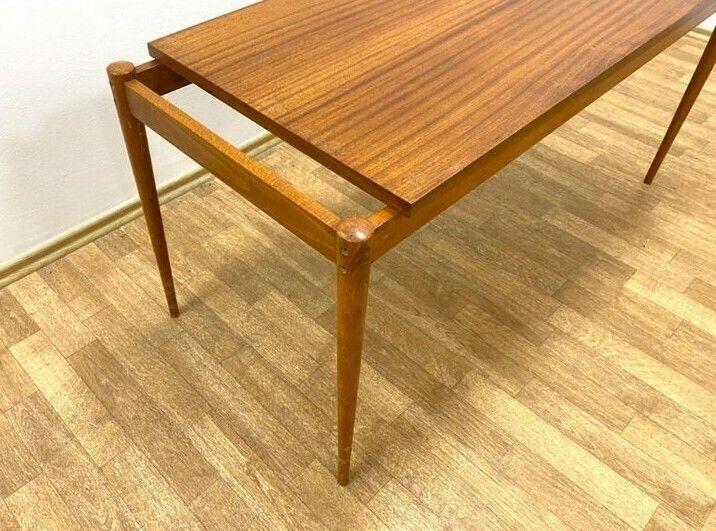 Mahogany Coffee Table By Drevotar, Czech Mid Century 1960s photo 460.0