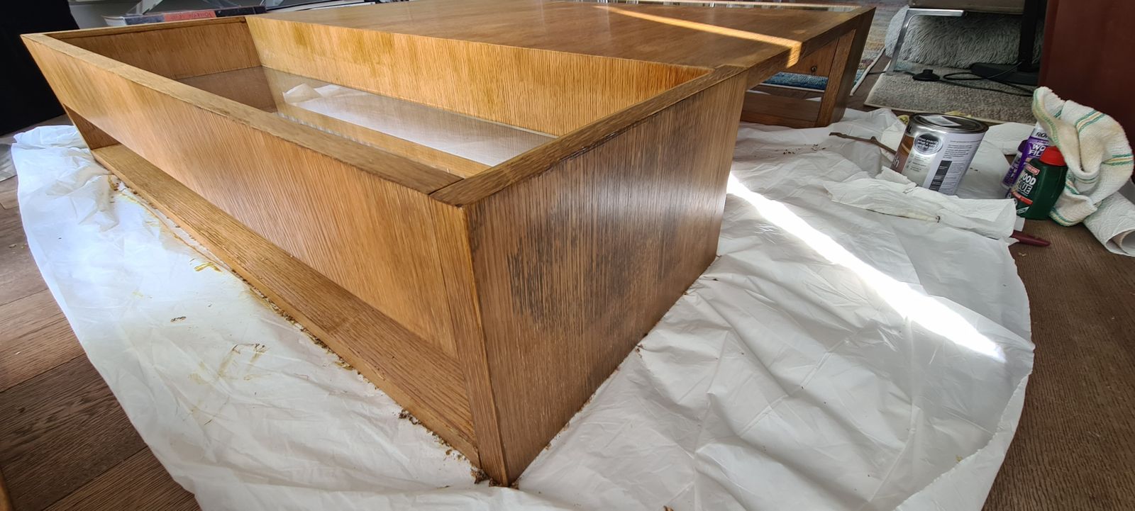 B&B Italia (Milan) "Void" Coffee Table. Oak Laminate. Collector Item. Refurbished. photo 845.0