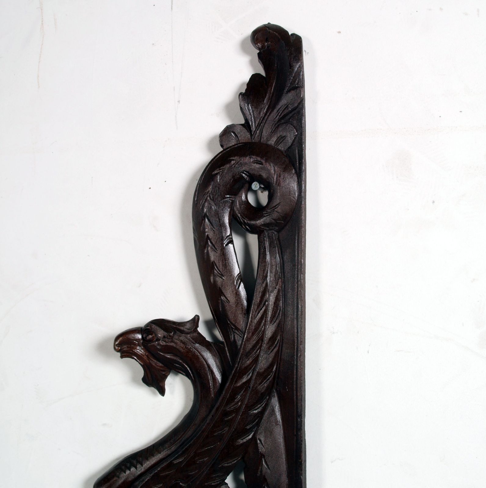 Large Winged Griffin By Bottega Cadorin, For Testolini & Salviati, Carved Walnut photo Art