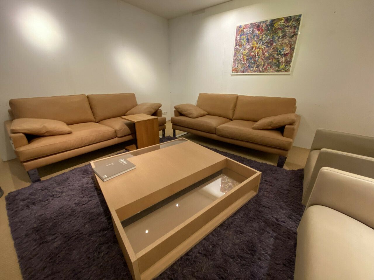 B&B Italia (Milan) "Void" Coffee Table. Oak Laminate. Collector Item. Refurbished. photo vintage
