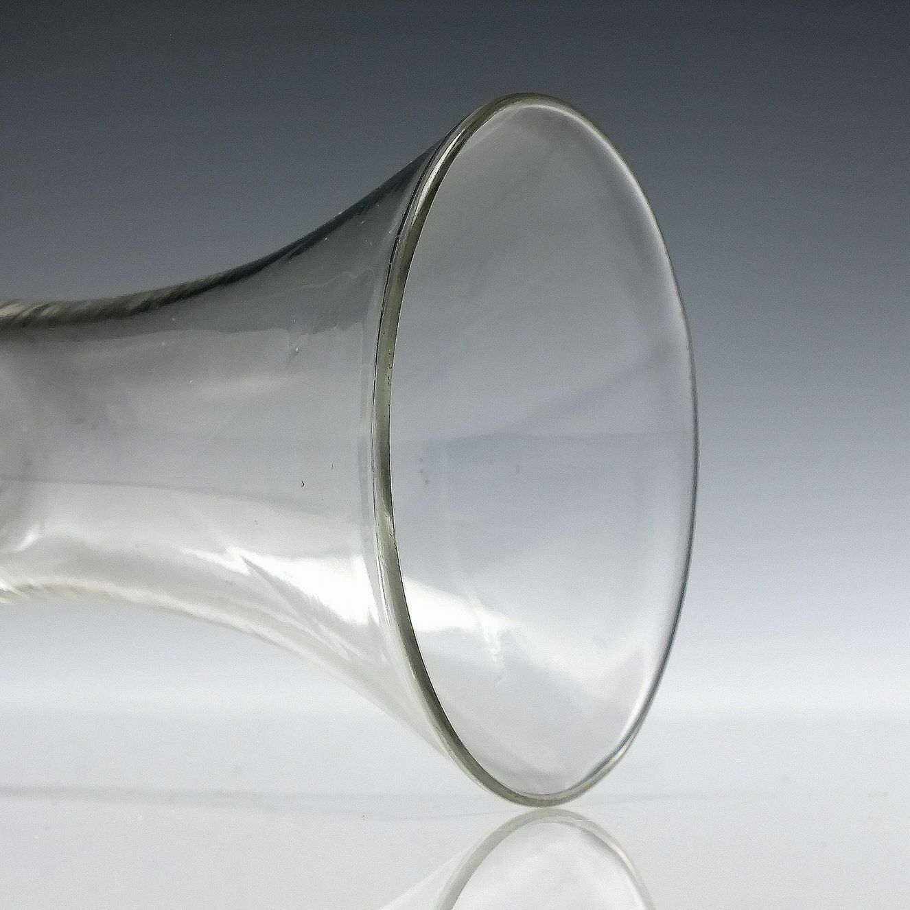 18th Century Balustroid Wine Glass C1740 photo for sale
