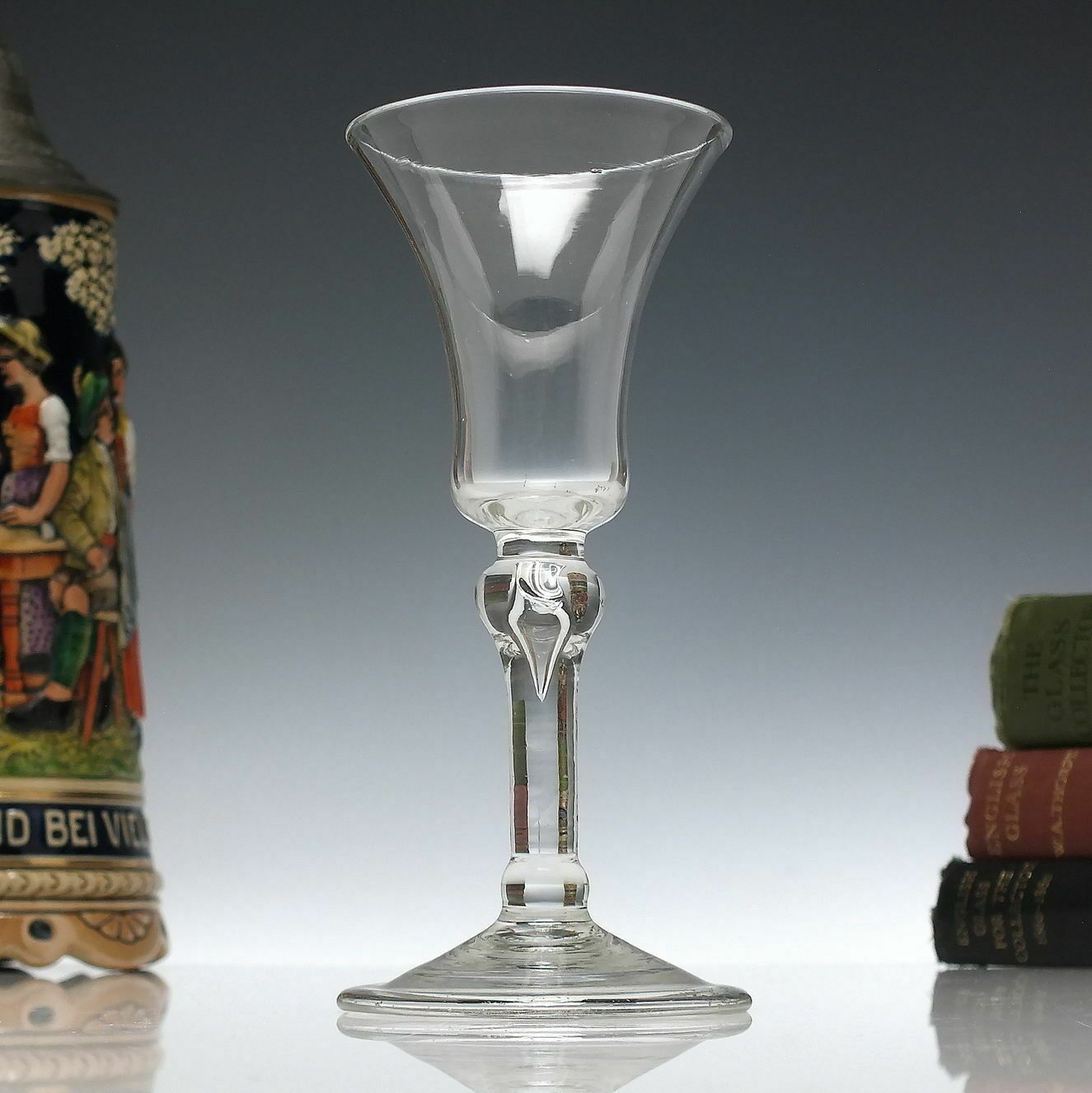 18th Century Balustroid Wine Glass C1740 photo vinterior