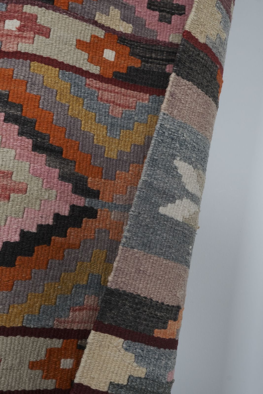 1970s Vintage Turkish Oushak Kilim Runner 2'7" X 13'11" photo vinterior