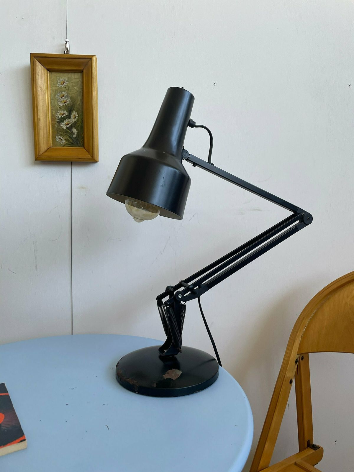 Vintage Black Industrial Task Lamp By Impega Anglepoise Desk Light