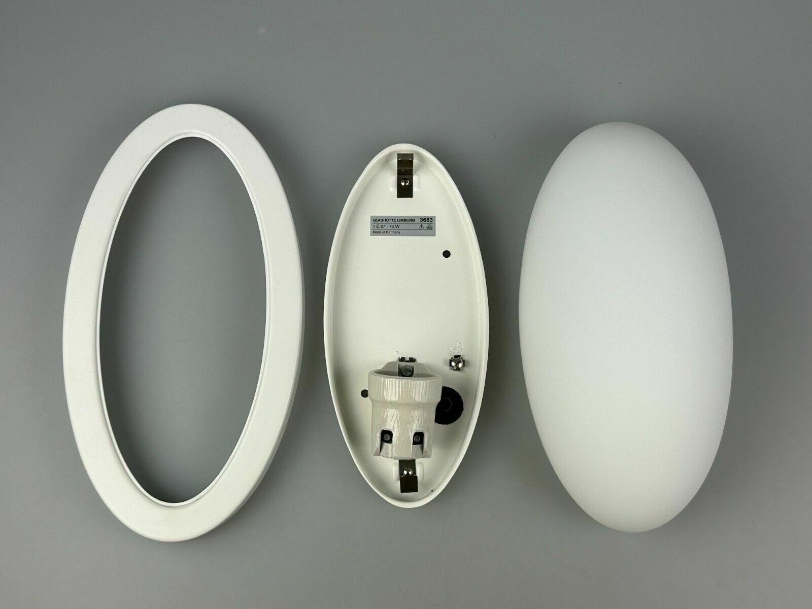 Lighting 60s 70s Wall Lamp Lamp Glashütte Limburg Number 3683 Space Age Design photo