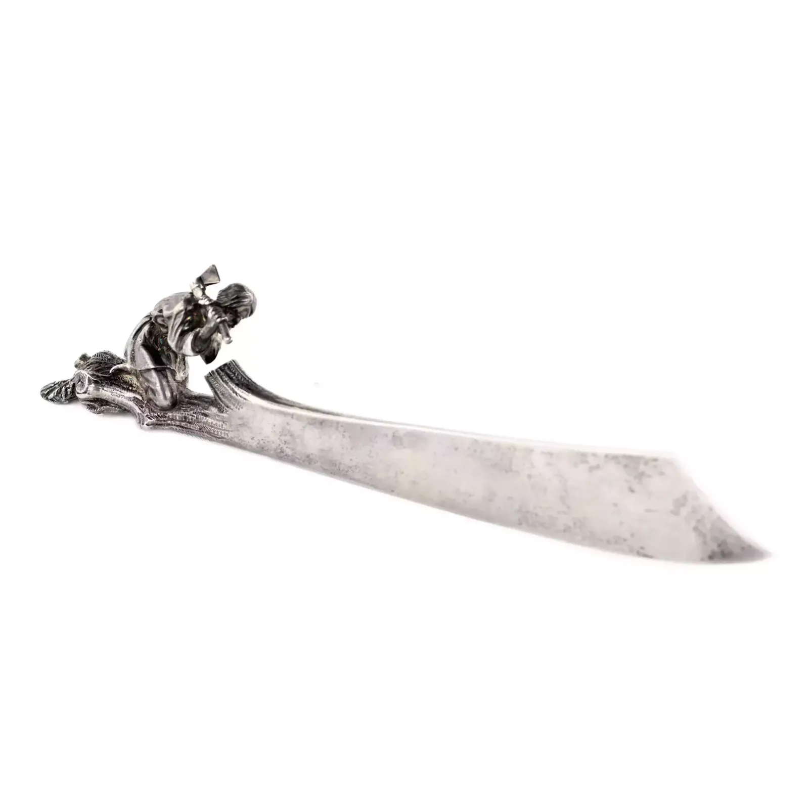 Original Silver Paper Knife, Faberge Firm, Last Quarter Of The 19th Century. photo for sale