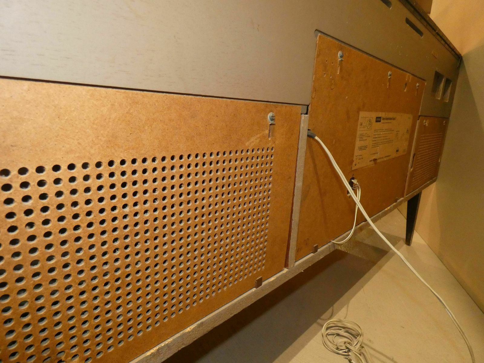 German Radio And Turntable Console By Grundig, 1968 photo for sale