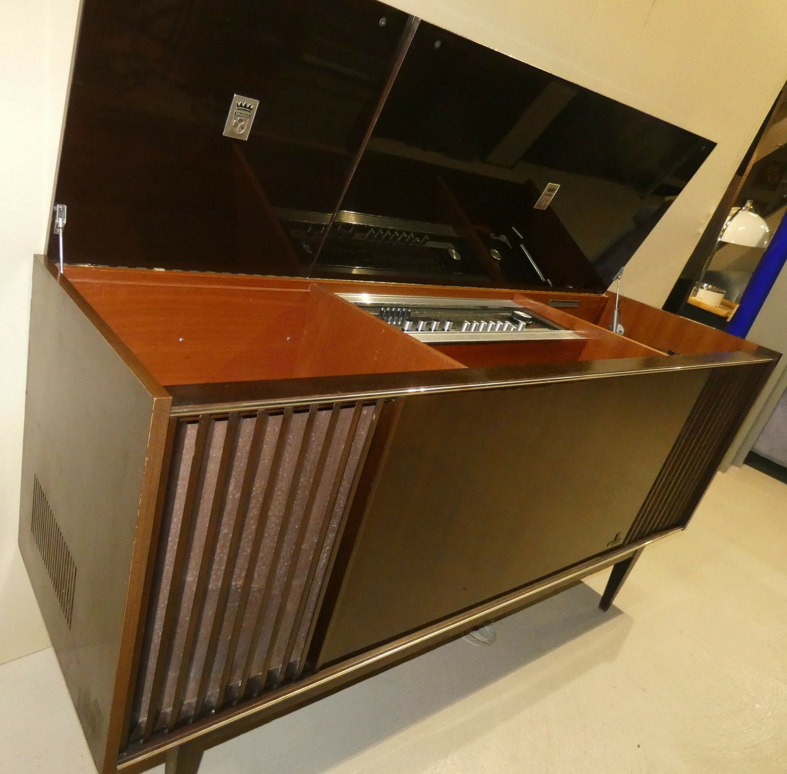 photo for sale German Radio And Turntable Console By Grundig, 1968