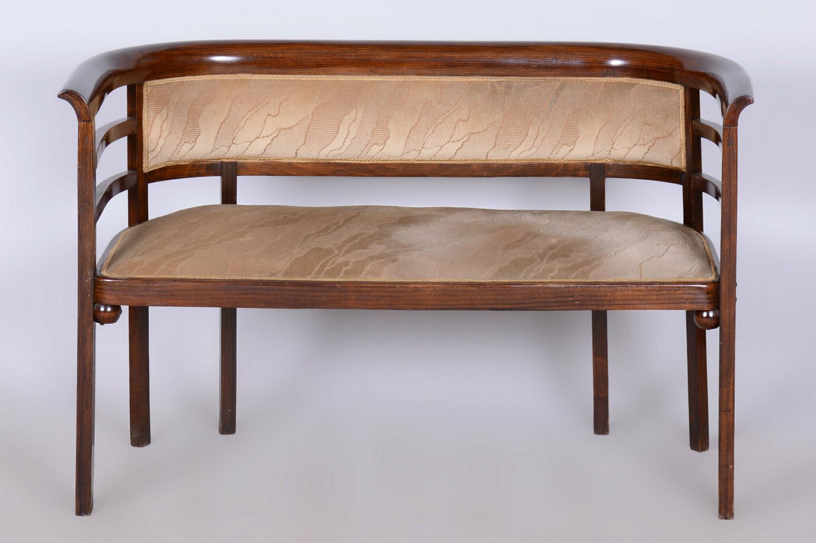 photo vintage Restored Art Deco Seating Set, By J. Hoffmann, Wiener Werkstätte, Czech, 1910s