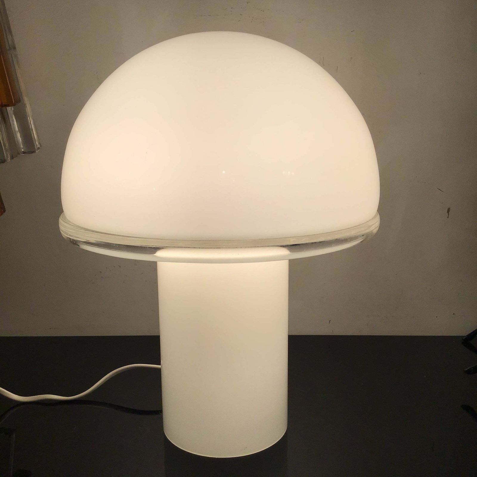 Luciano Vistosi Artemide Table Lamp Murano Glass Metal 1970 Italy photo buy