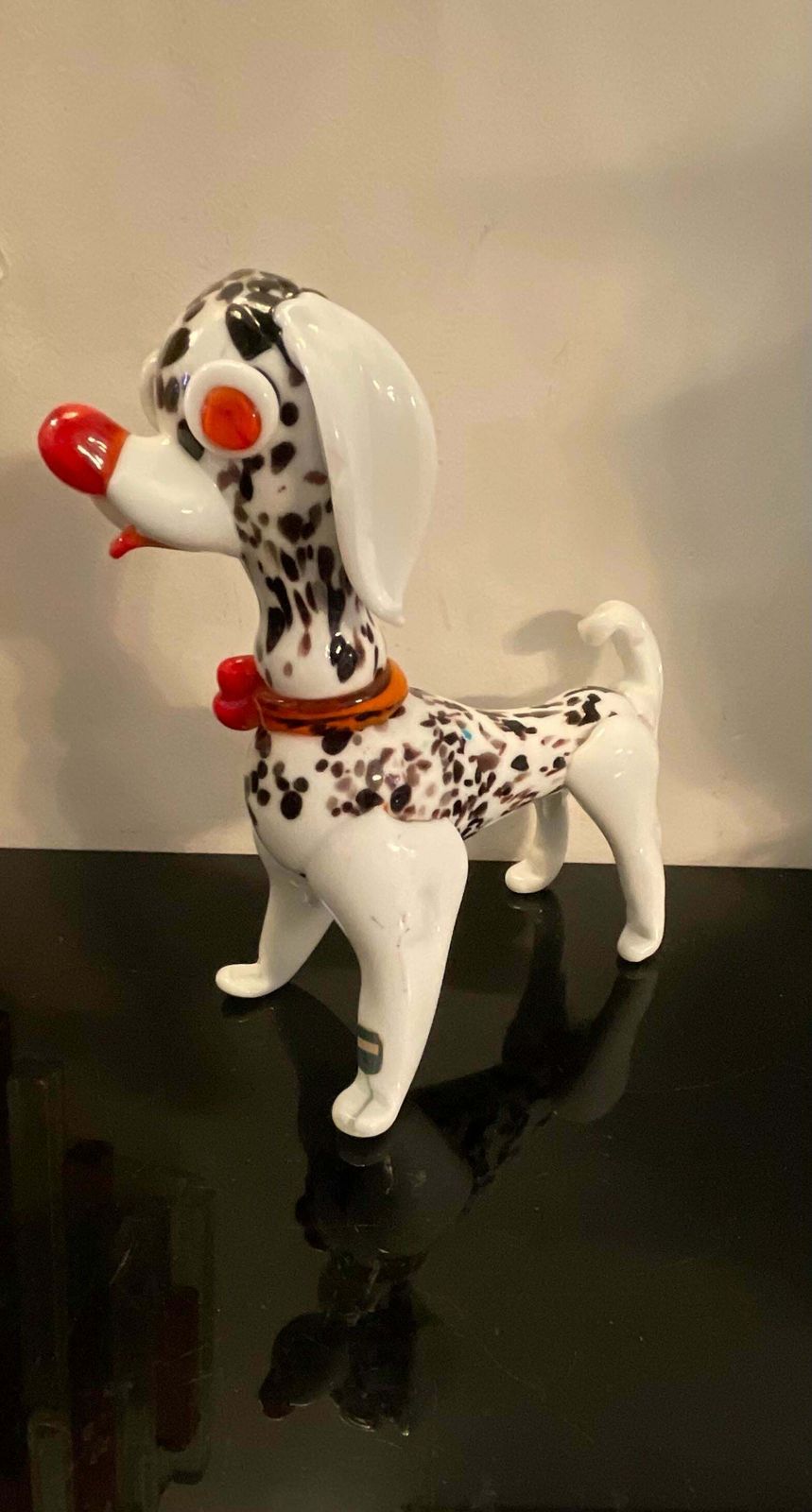 Dalmatian Dog In Murano Glass   Made In Italy 1970   Attributed To Vistosi photo buy