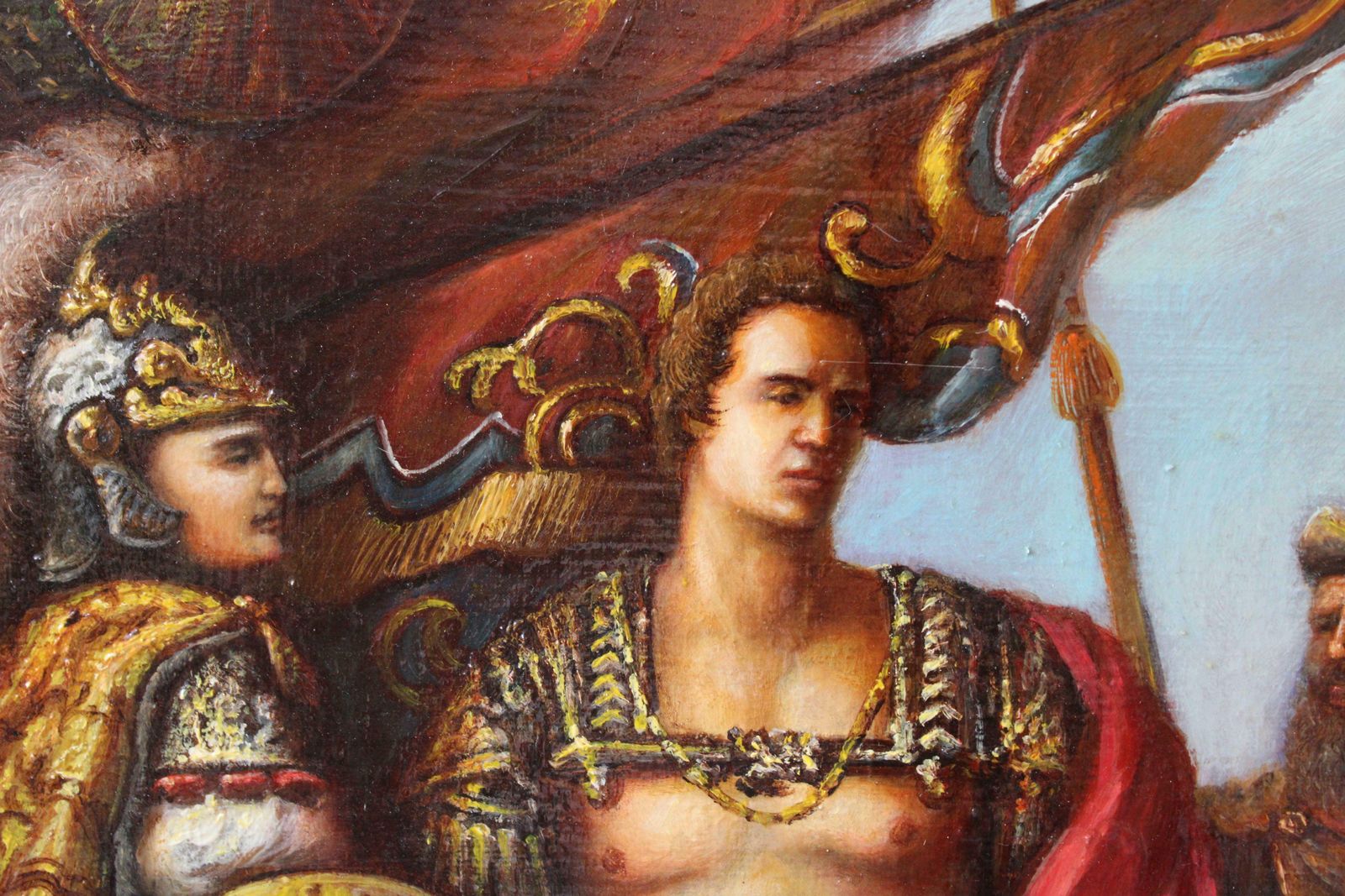Yuri Safonoff Caesar On His Way To Pompeii. 1999, Canvas, Oil, 40x50 Cm photo furniture