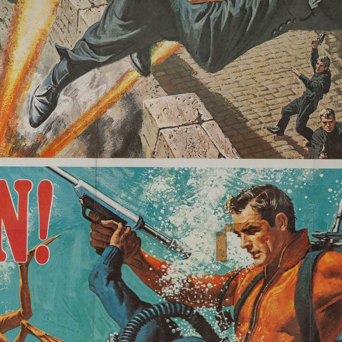 Original U.S James Bond 007 'Thunderball' Poster C.1965 photo vinterior