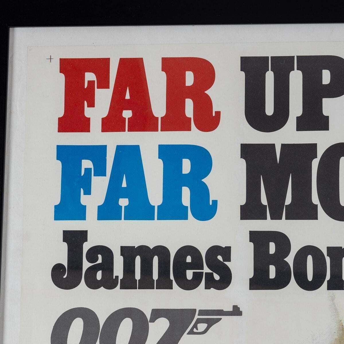 U.S Release James Bond 007 'On Her Majesty's Secret Service' Poster C.1969 photo furniture