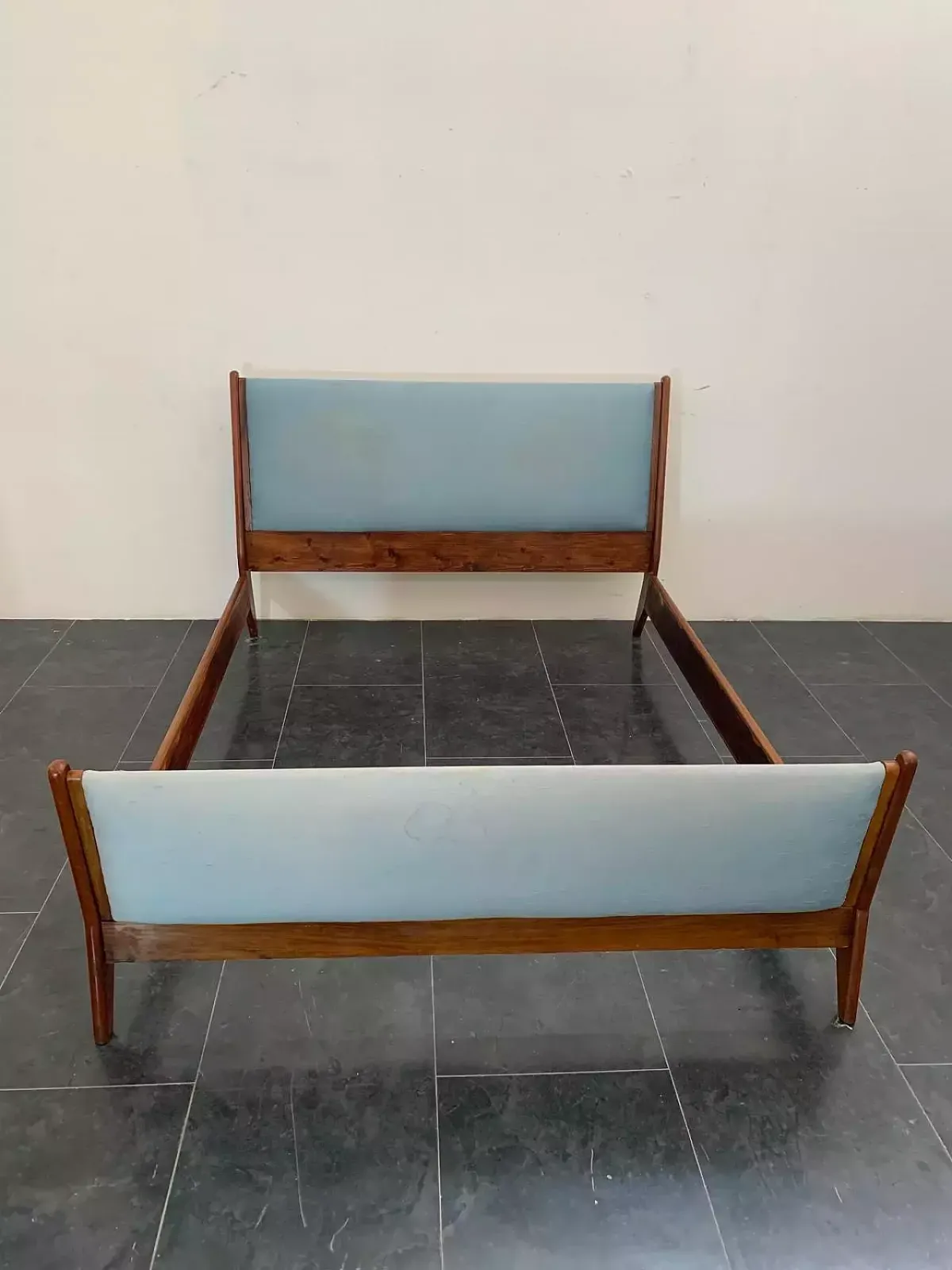 Rosewood And Fabric Bed By Frauflex, 1960s photo furniture