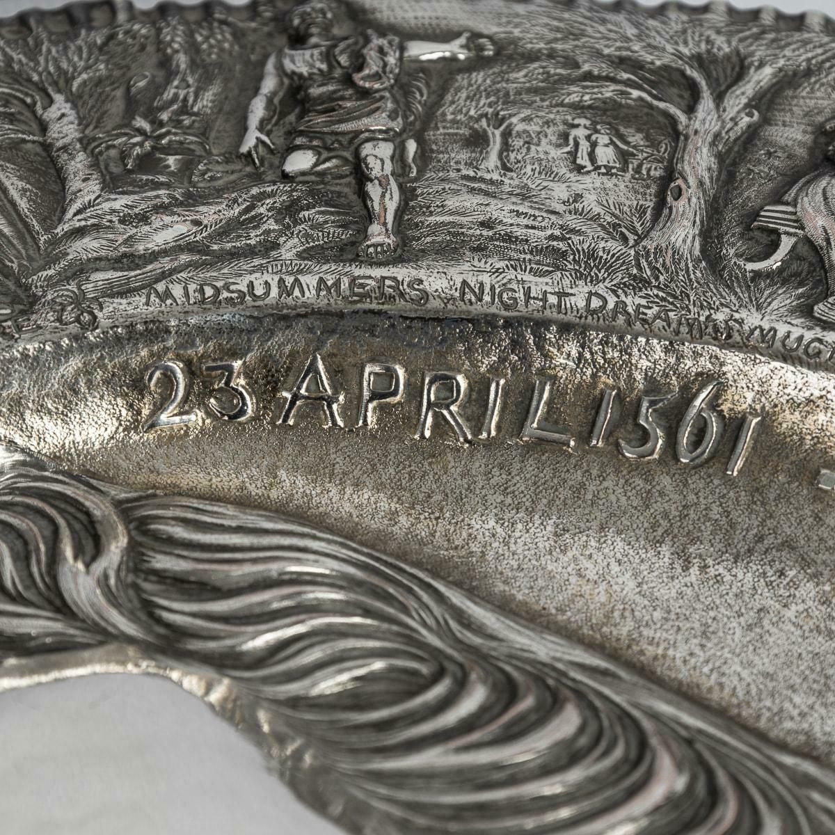photo vinterior 19th Century Victorian Silver Plated Shakespeare Charger, Elkington C.1850