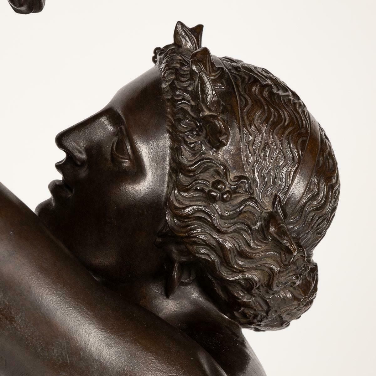 photo furniture 19th Century French Life Size Bronzes Holding Dog Head Cornucopias C.1870