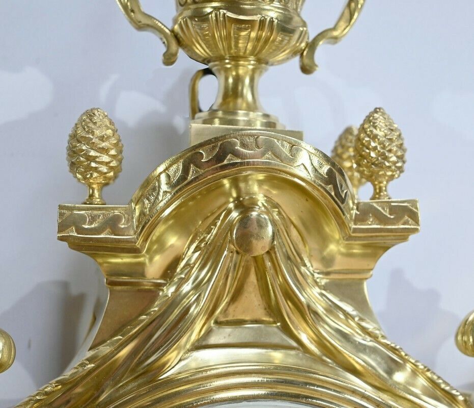 Important Wall Cartel In Gilt Bronze, Maison Prosper Roussel – Mid 19th Century photo vintage
